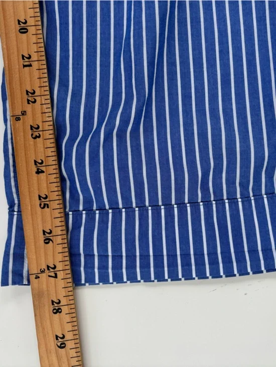 J.Crew Women's Blue White Striped Cotton Poplin Pajama Pant Set Size Small - Picture 13 of 15